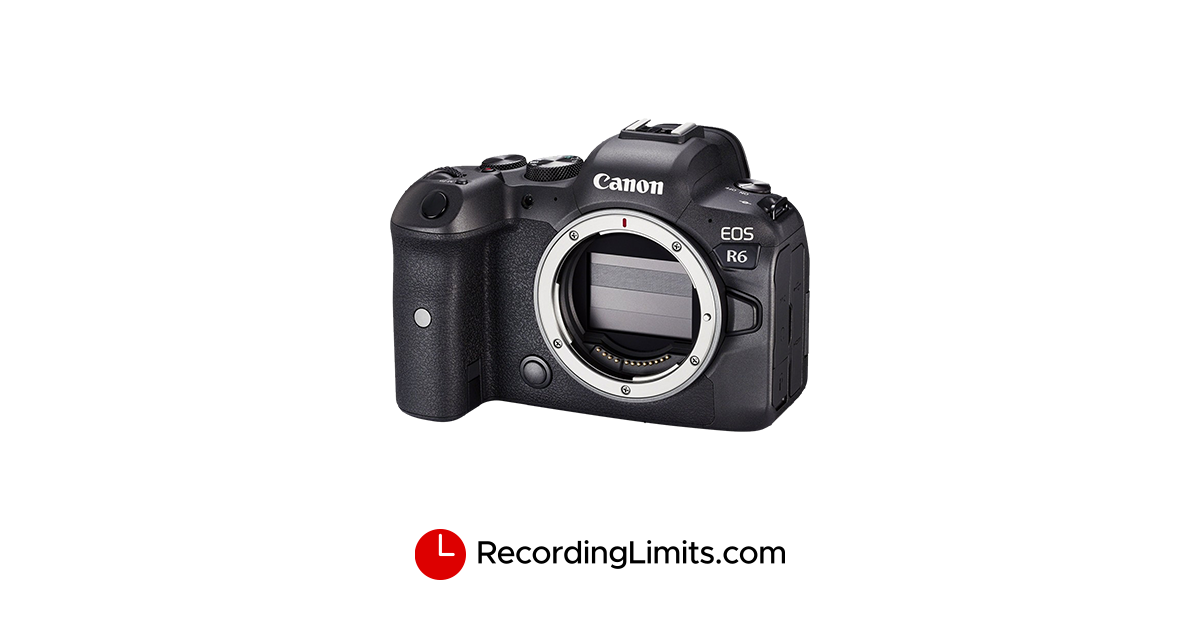 canon r6 video recording limit