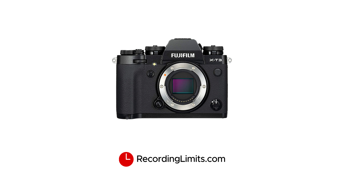 Fujifilm X-T3 Video Recording Limits