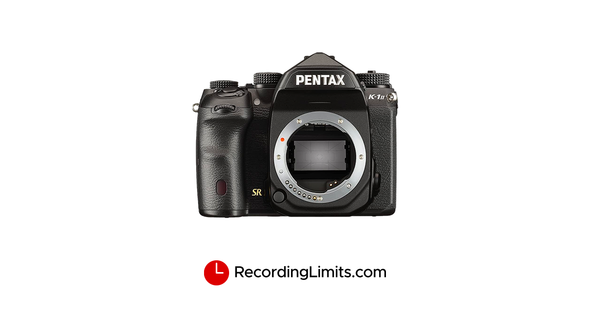 Pentax K-1 Mark II Video Recording Limits