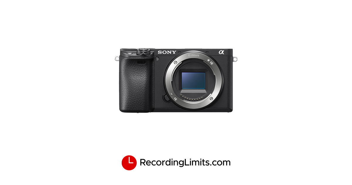 Sony Alpha 6400 Video Recording Limits